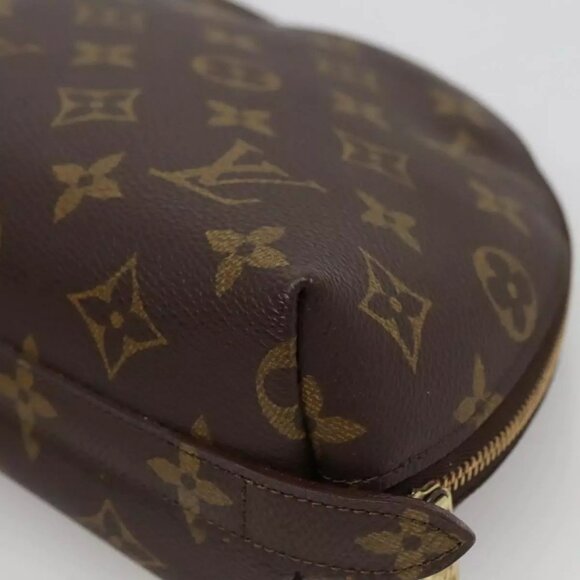 LOUIS VUITTON Monogram Trousse Demi Ronde Cosmetic Pouch M47520 LV Auth BA014 - Picture 14 of 16